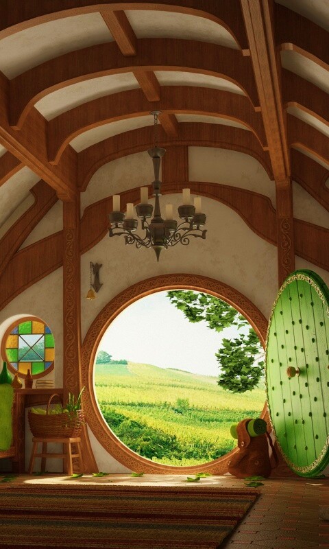 Дом хоббитов обои