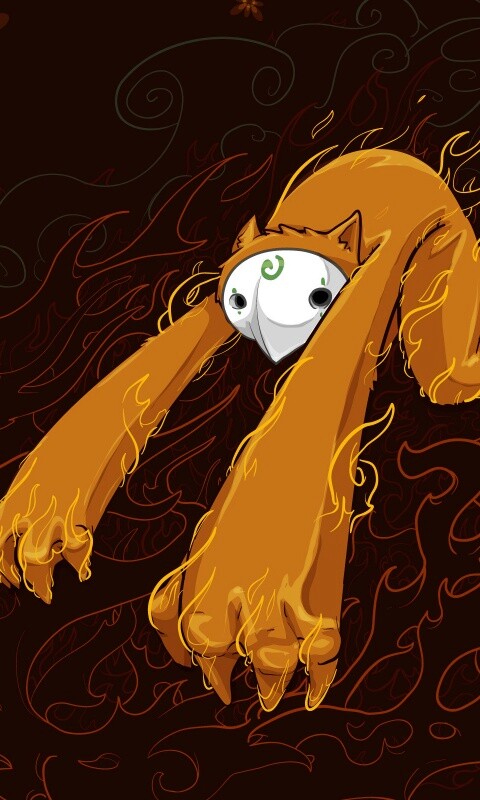 Огненный монстр обои