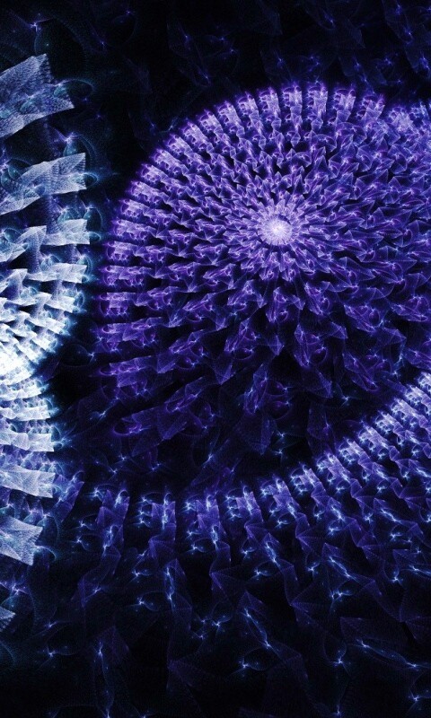 Светящаяся абстракция обои