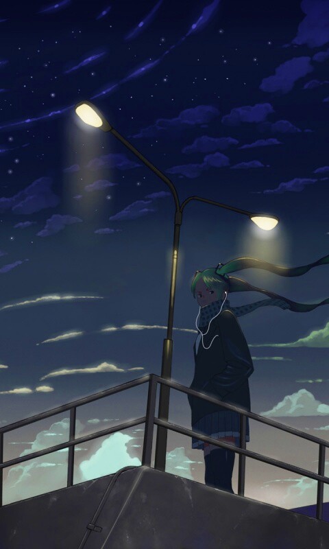 Под фонарем обои