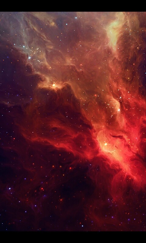 Красная туманность обои