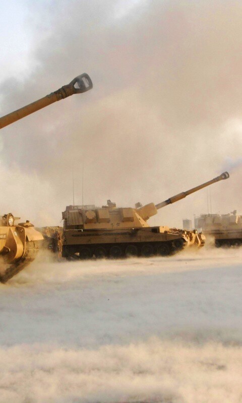 Британская самоходная артиллериская установка обои