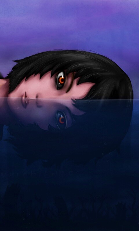 Девочка в воде обои