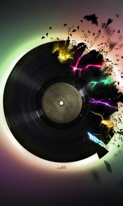 Разрывающийся винил обои