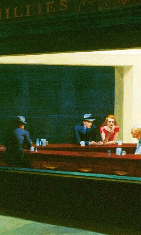 Ночное кафе обои