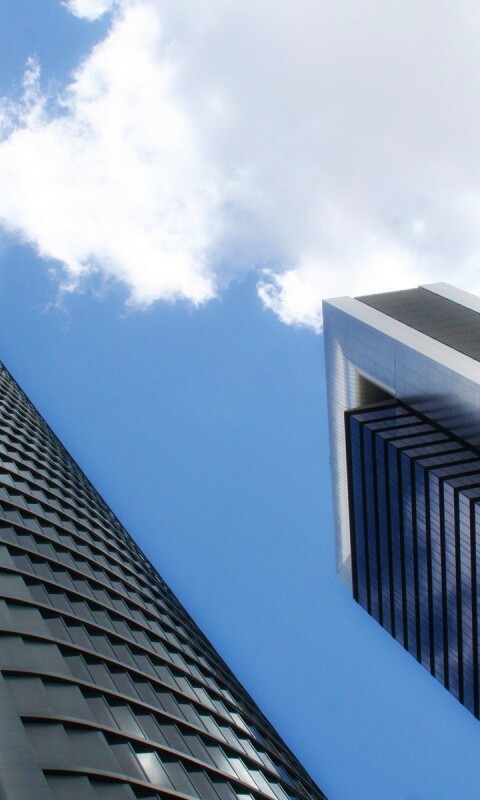 Черные небоскребы обои