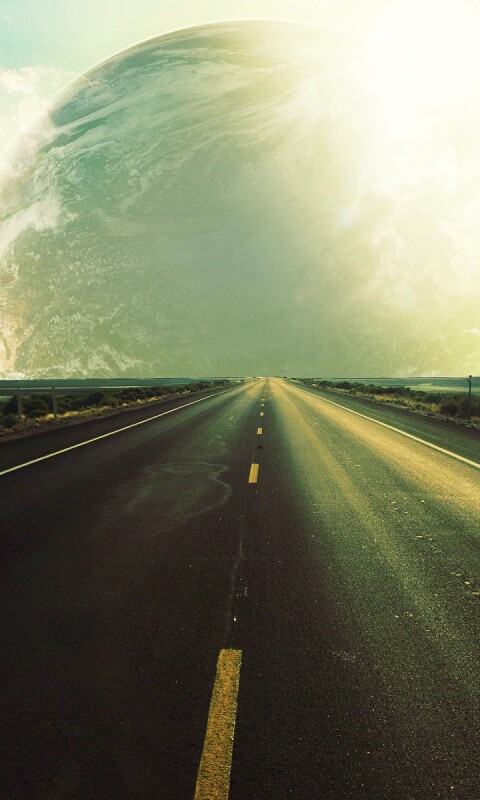 Дорога в луну обои