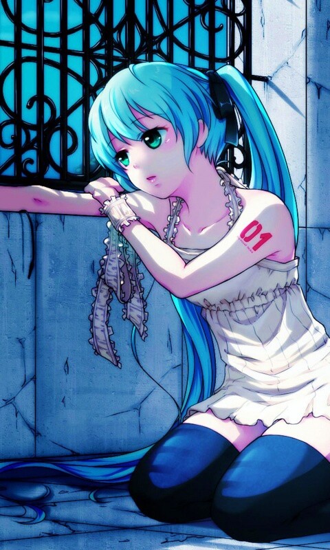 Девушка грустит обои