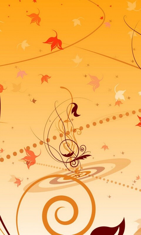 Цветы и завитки обои