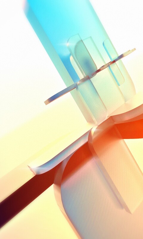 Абстракция из полупрозрачных фигур обои