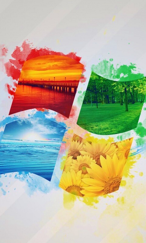 Логотип Winfdows bз фотографий природы обои