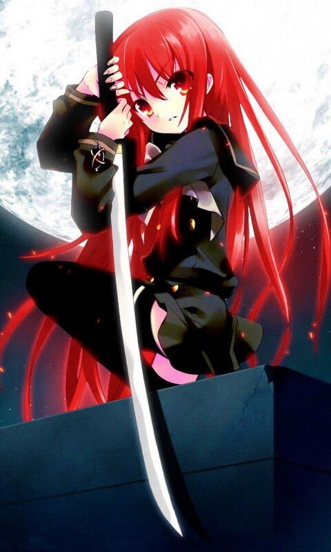 Девочка с катаной обои