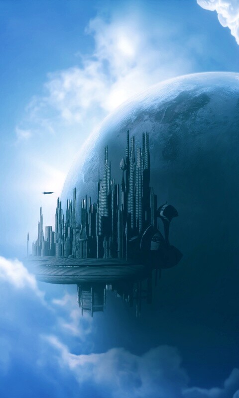 Небесный город обои