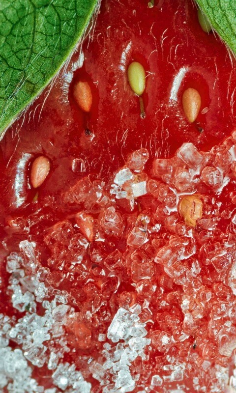 Клубника в сахаре обои