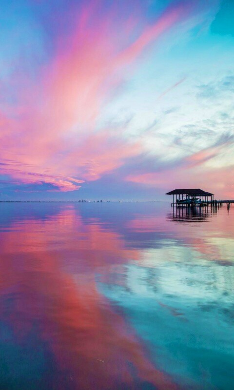 Прекрасный океанский закат обои