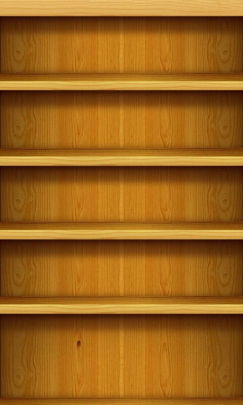 Обои в виде полок для iphone обои