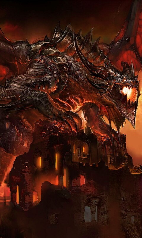 Огромный дракон обои