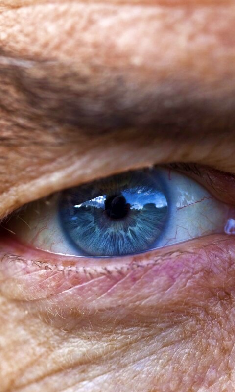 Глаз пожилого человека обои