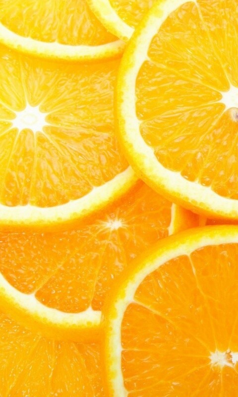 Апельсиновые дольки обои