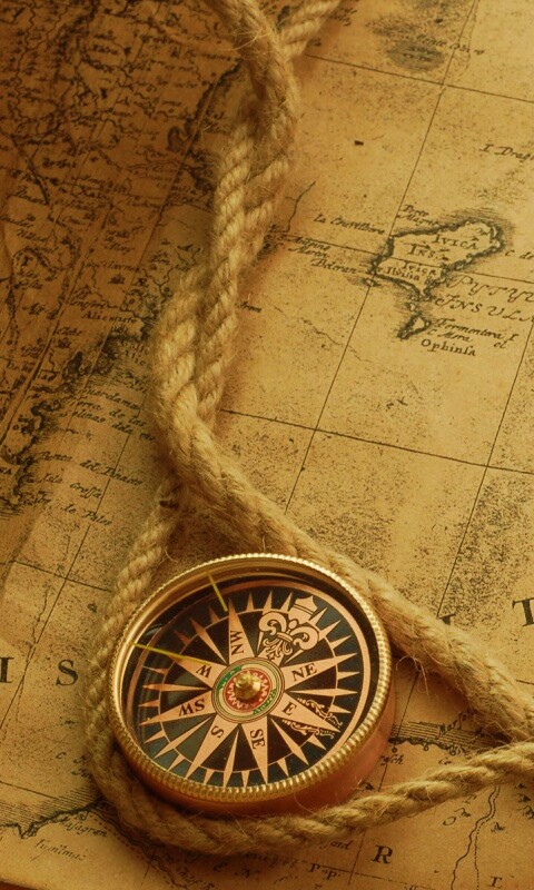 Старинная карта обои