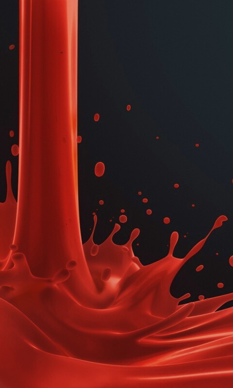 Красный всплеск обои