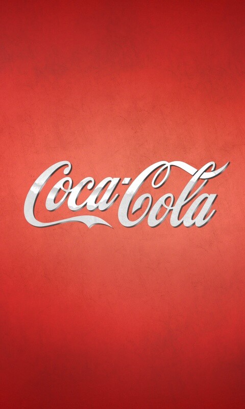 Красный логотип Coca-Cola обои