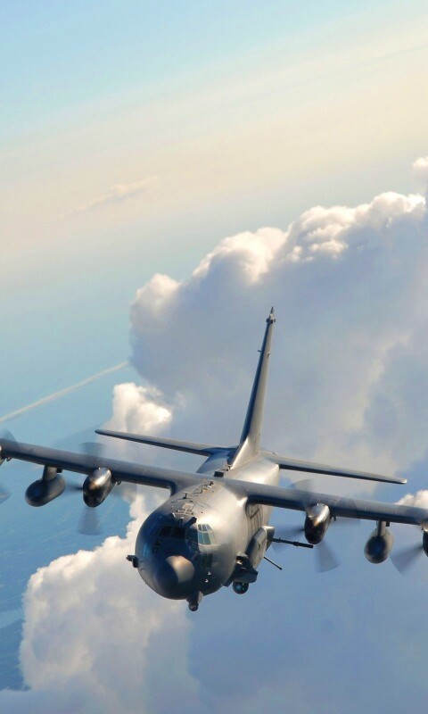 Самолет АС-130 обои