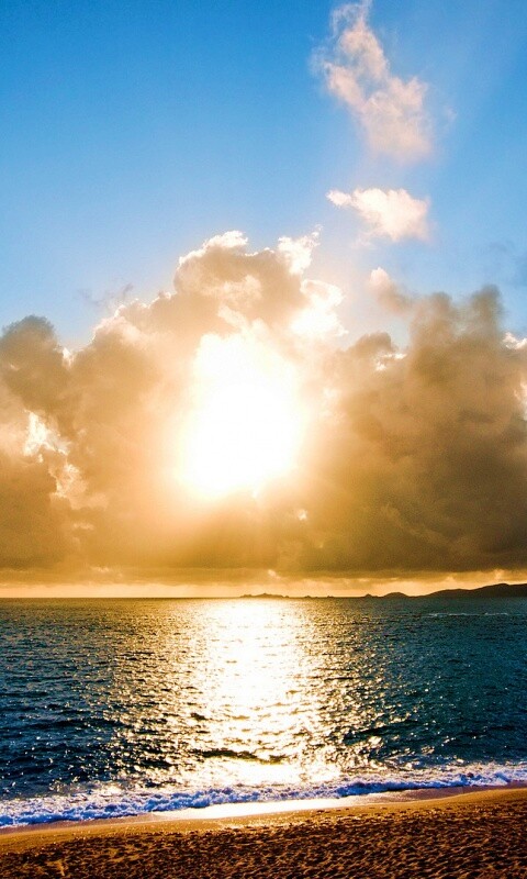 Солнечный пляж обои