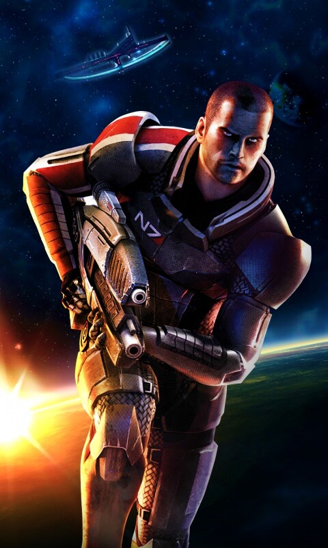 Шепард из вселенной Mass Effect обои