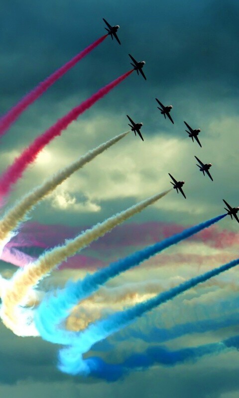 Радужная авиация обои