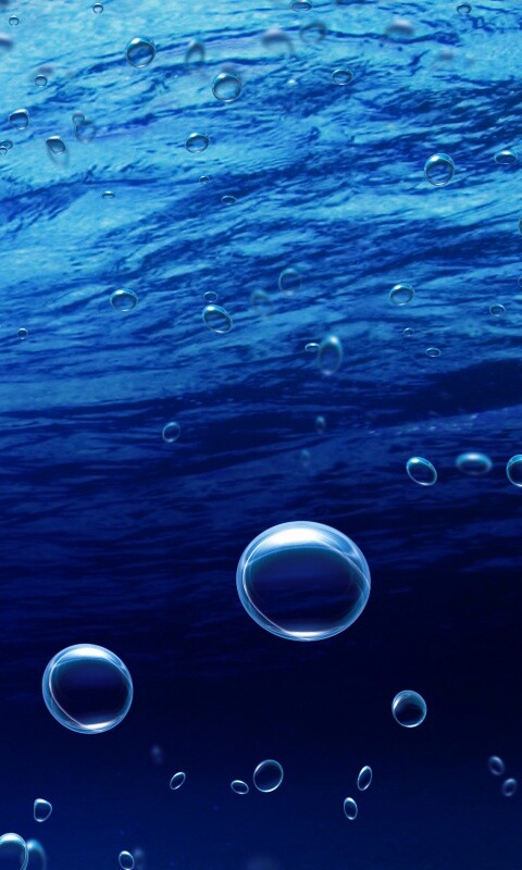 Пузыри под водой обои