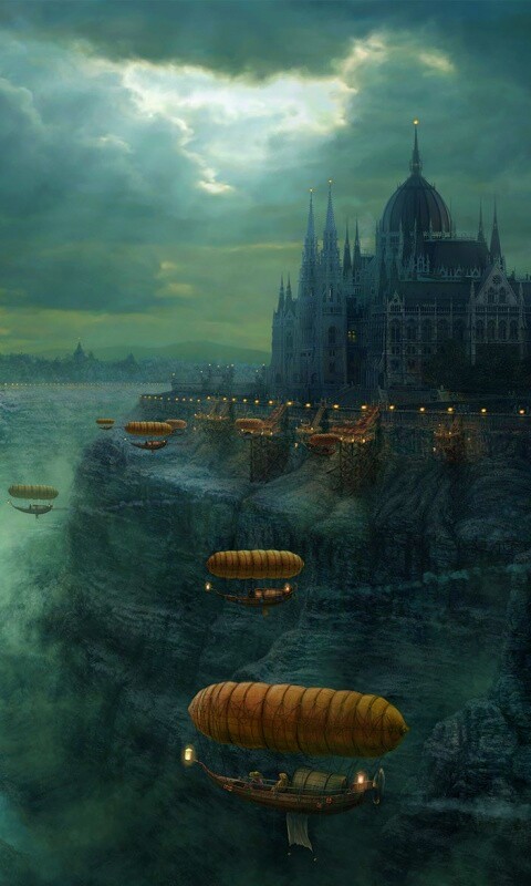Фентезийный Будапешт обои