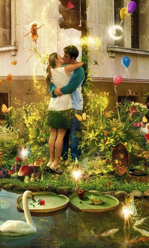 Волшебный поцелуй обои