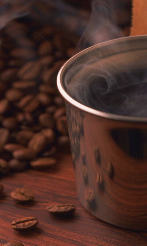 Чашка свежесваренного кофе обои