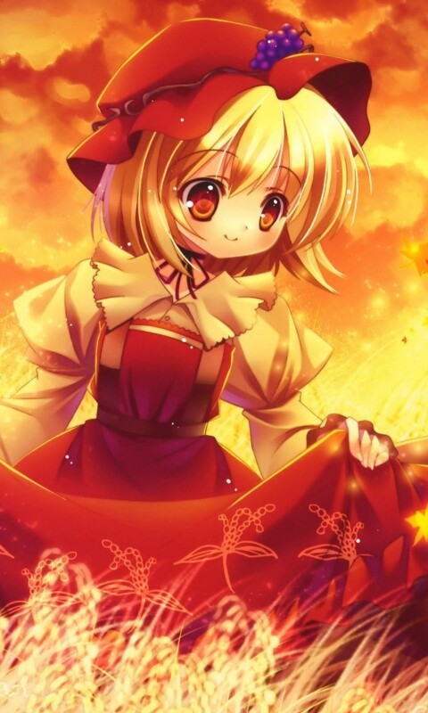 Девочка в поле обои