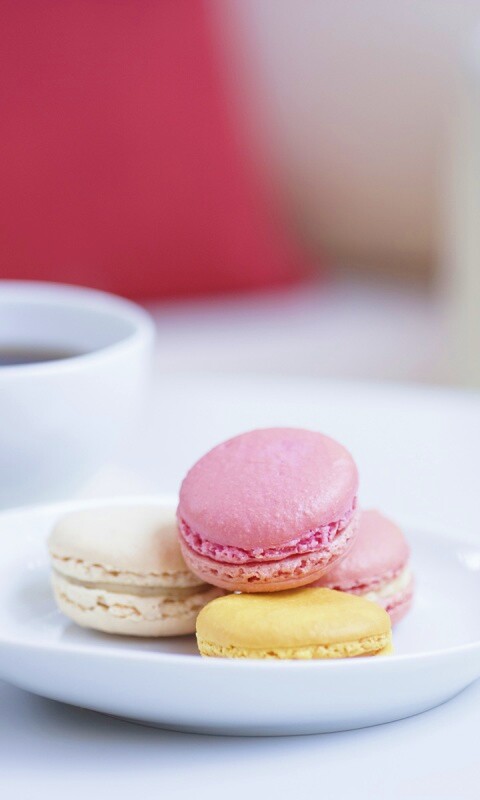 Кофе с пирожным обои