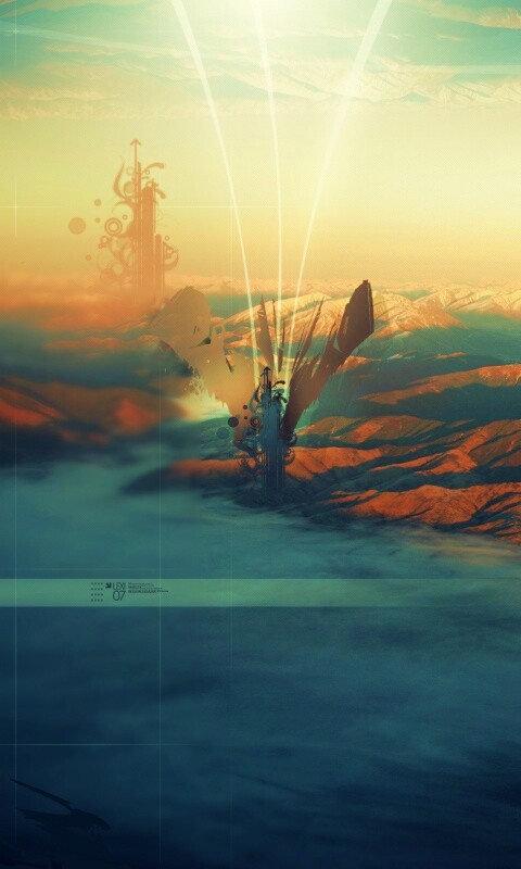 Горная абстракция обои