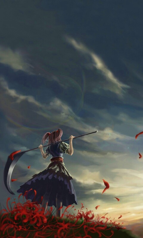 Девушка с косой обои