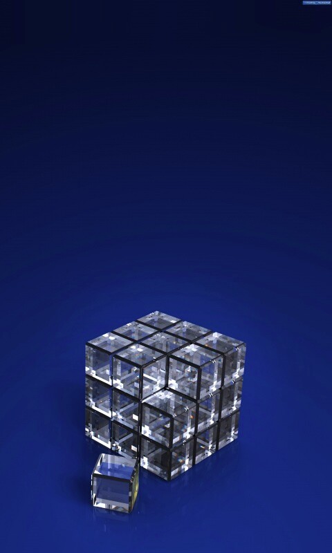 Стеклянный куб обои