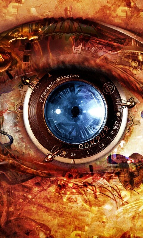 Механический глаз обои