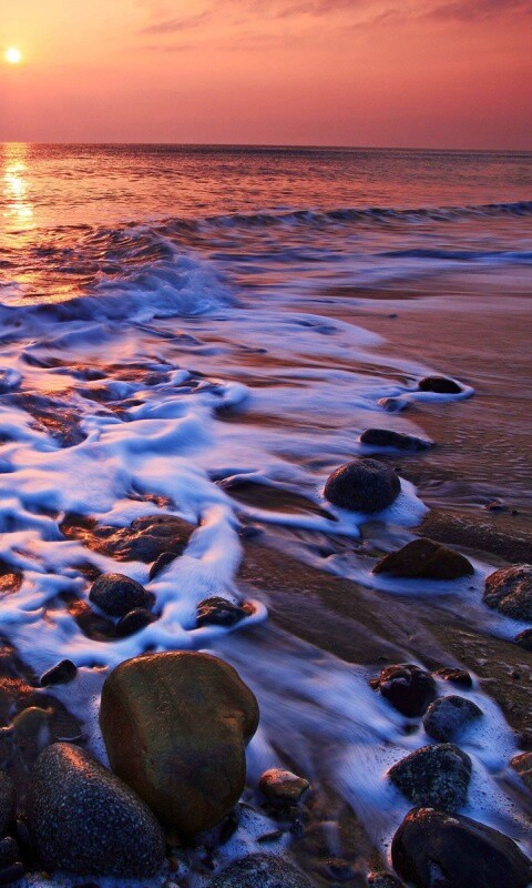 Каменистый берег обои