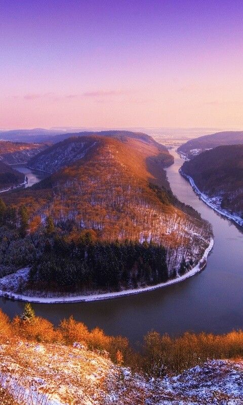 Изгиб реки обои