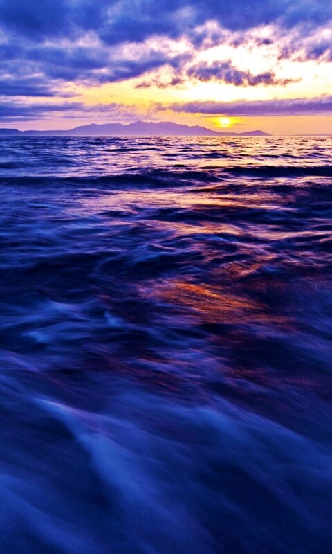 Красивый горизонт на море обои