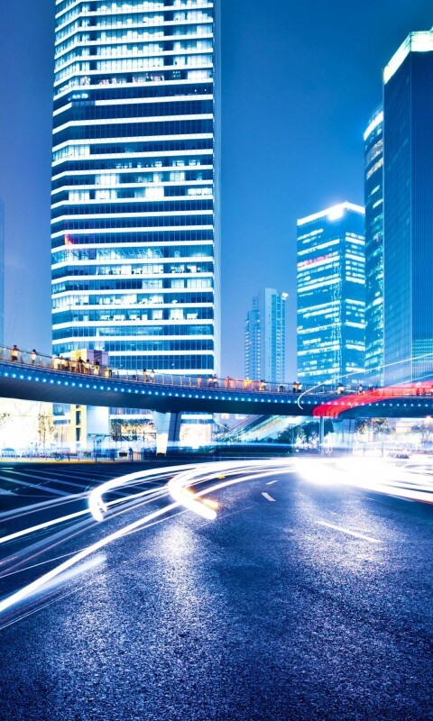 Ночной мегаполис обои