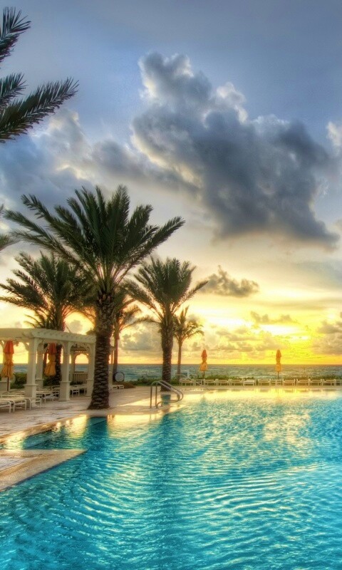 Бассейн обои