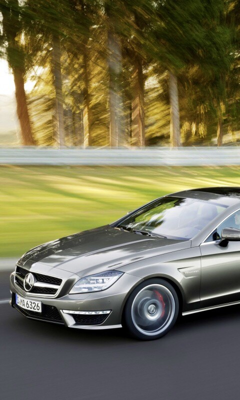 Мерседес в движении обои