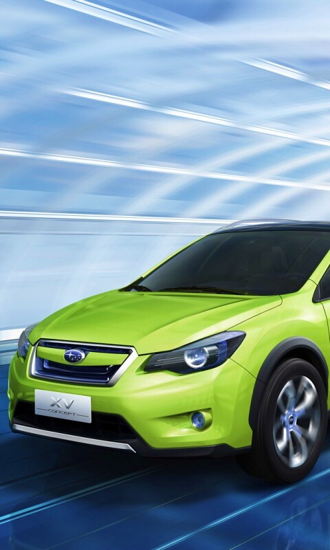 Субару в тоннеле обои