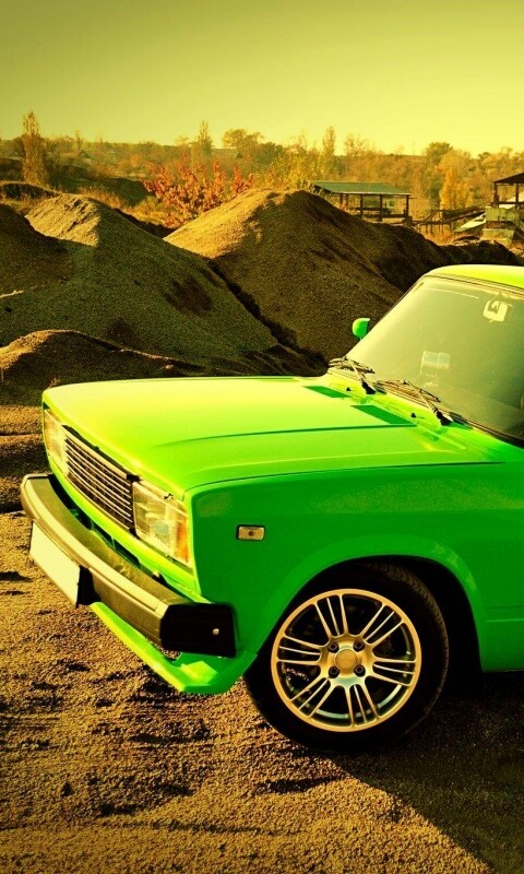 Кислотные жигули обои