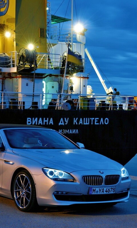 BMW 6 в порту обои