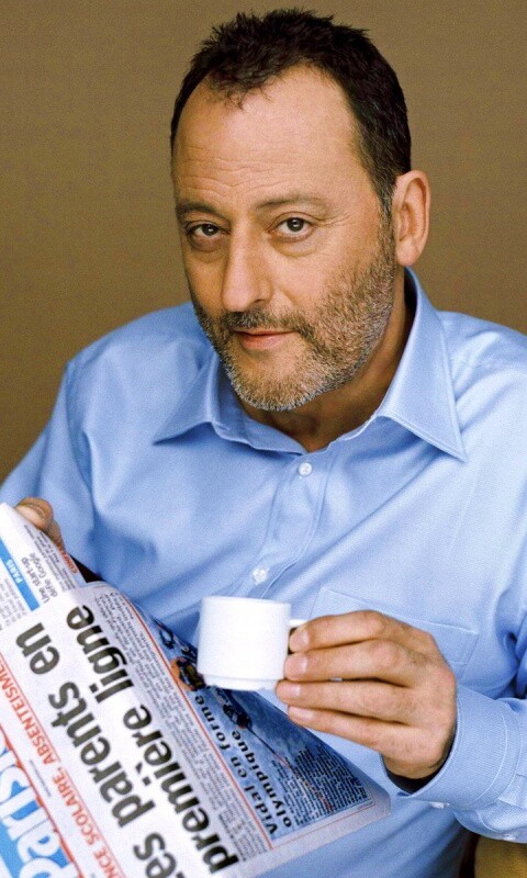 Жан рено пьет кофе обои